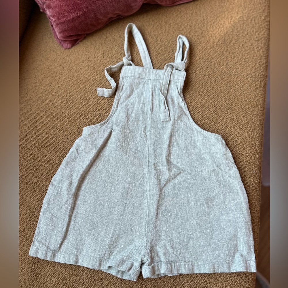 Rylee + Cru kids linen overalls size 4/5